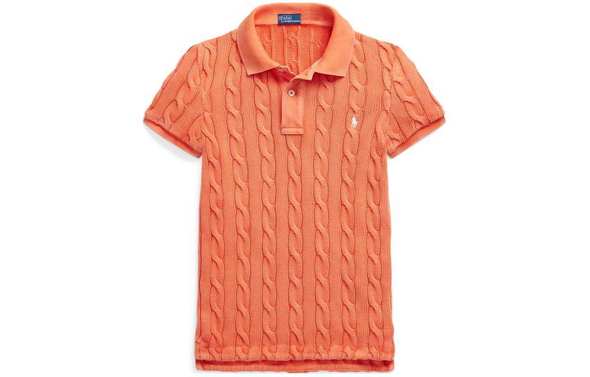 Поло с коротким рукавом Kona Orange Polo Ralph Lauren, оранжевый — фото 3