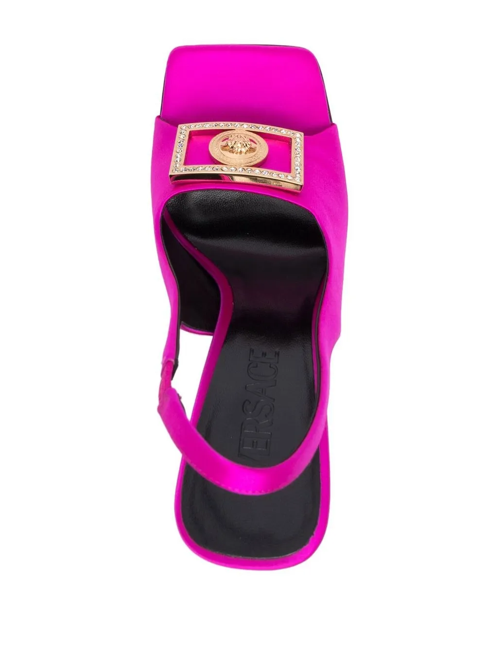 Босоножки на высоком каблуке VERSACE, розовый — фото 4