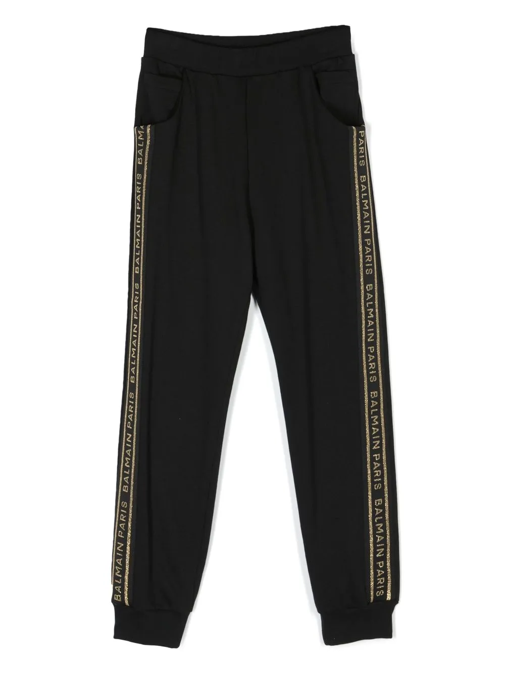 

Спортивные брюки с логотипом Balmain Kids, черный