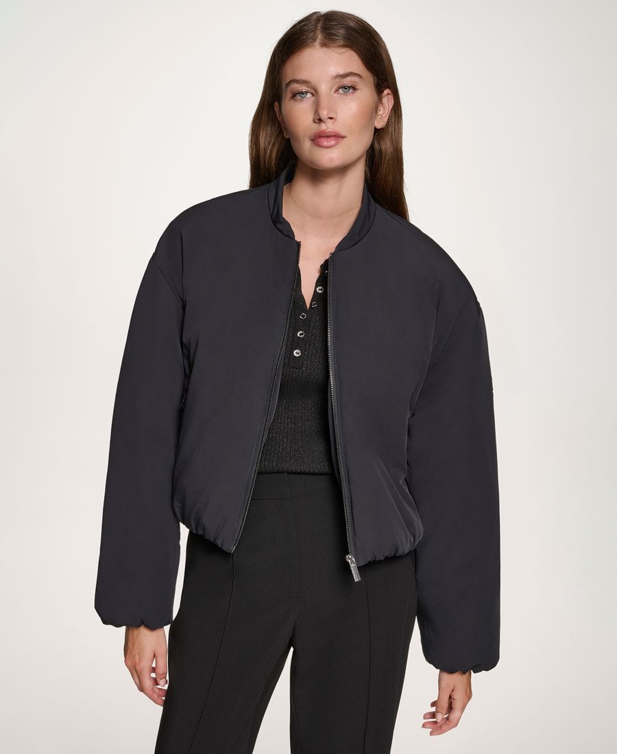 

Женская куртка-бомбер с длинными рукавами DKNY Jeans, Black