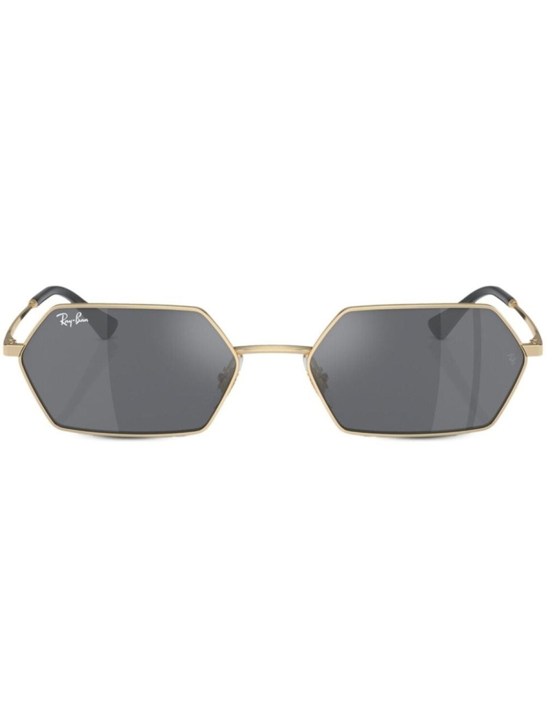 

Ray-Ban солнцезащитные очки Yevi Bio-Based в геометричной оправе, золотистый