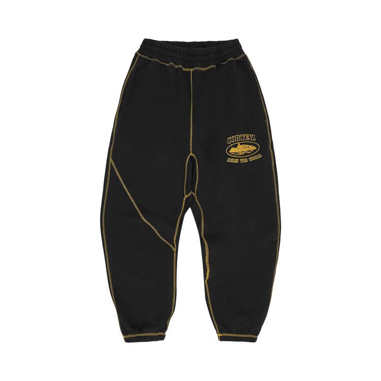 

Спортивные брюки Corteiz Alcatraz Contrast Sweatpant, Black/Yellow