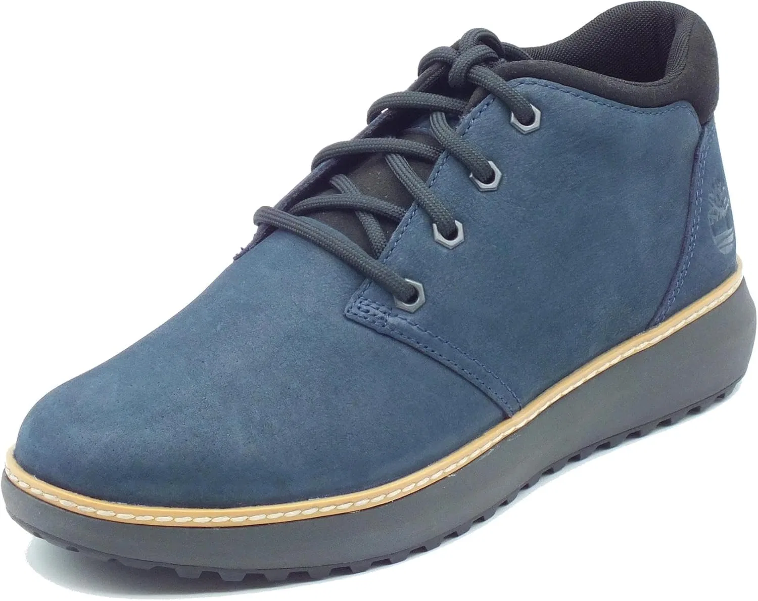 Мужские ботинки Timberland Hudson Road Navy Greased Leather 0A69Q5 синего цвета