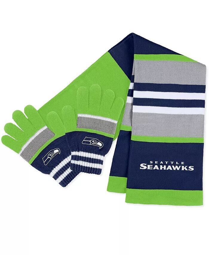 

Женский комплект перчаток и шарфа Seattle Seahawks Stripe WEAR by Erin Andrews