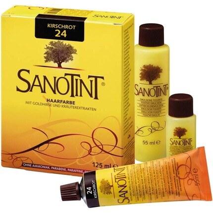 

Краска для волос Sanotint 4% PPD Cherry Red без аммиака — новая упаковка