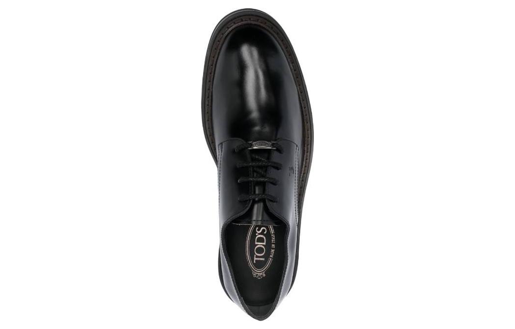 Туфли-оксфорды TOD'S с миндалевидным мысом и шнуровкой — фото 3
