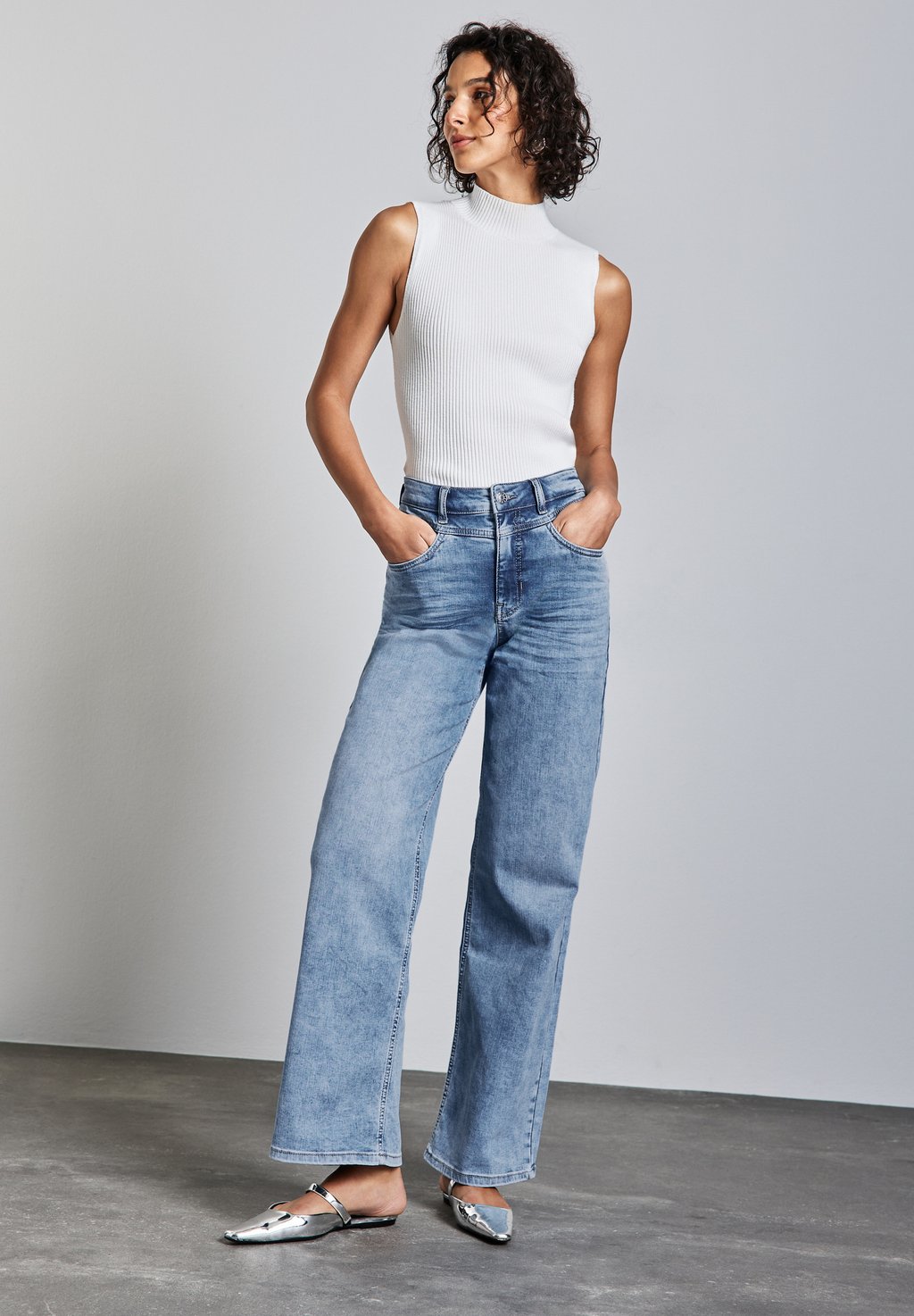 

Мешковатые джинсы WIDE LEG Street One, синий