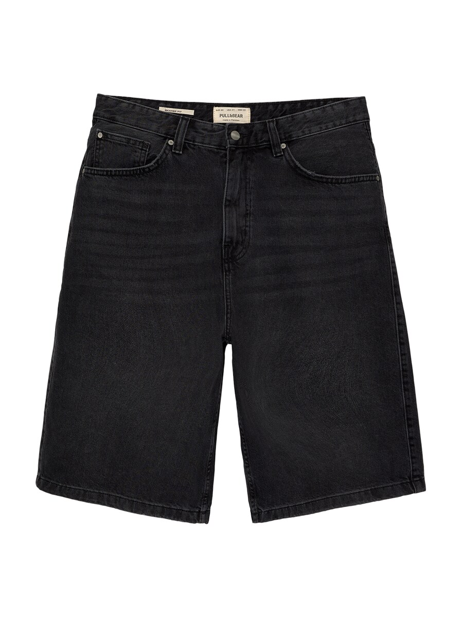 

Джинсы свободного кроя Pull&Bear, черный деним