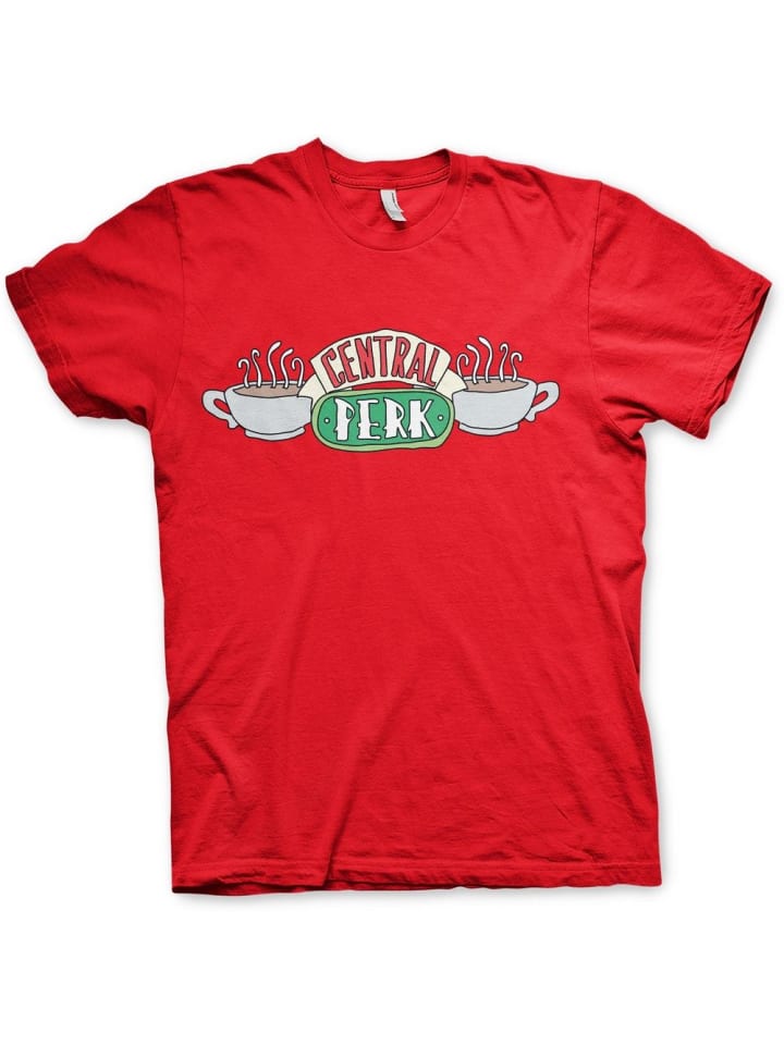 

Футболка Central Perk T-Shirt красного цвета Friends, Красный, Футболка Central Perk T-Shirt красного цвета Friends