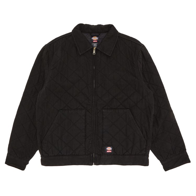 

Куртка Supreme x Dickies Quilted Work Jacket 'Black', черный