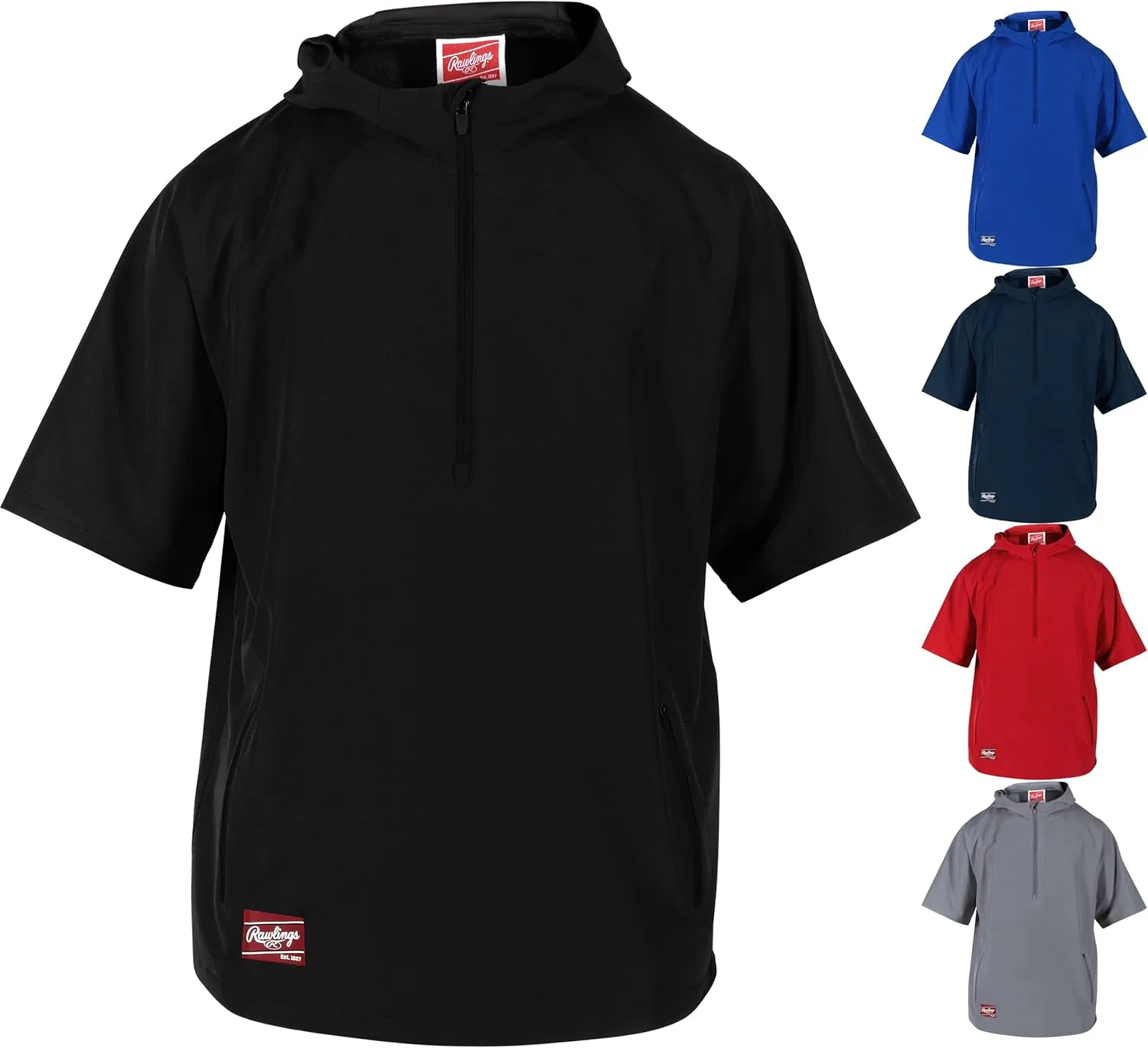 Детская куртка с капюшоном Rawlings, цвет Black