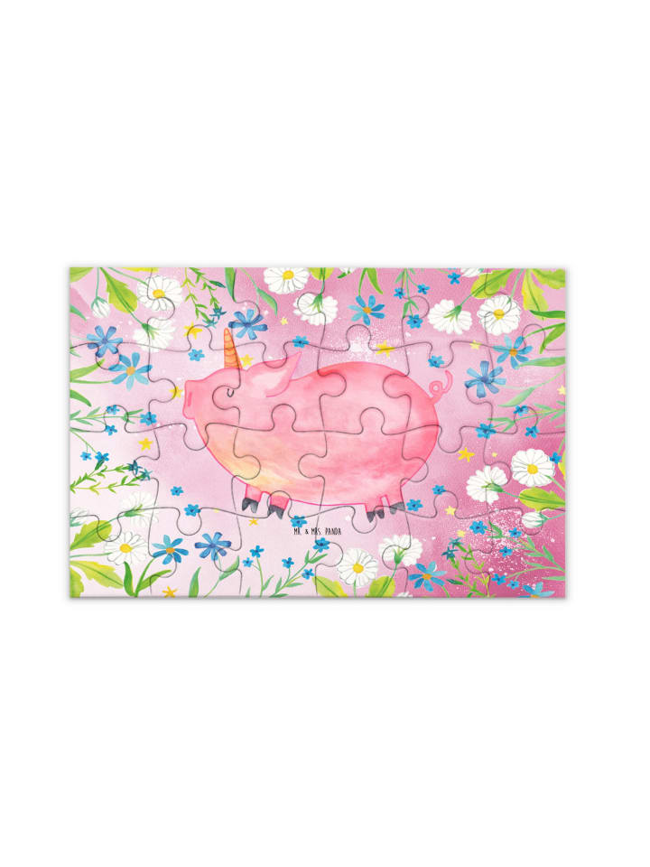 

Mr. & Mrs. Panda Головоломка «Единорог и свинья» без слов, пастельно-красного цвета