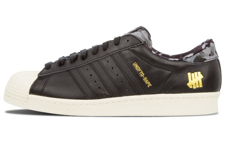 

Кроссовки Adidas Originals Superstar 80s Undefeated Bape Black