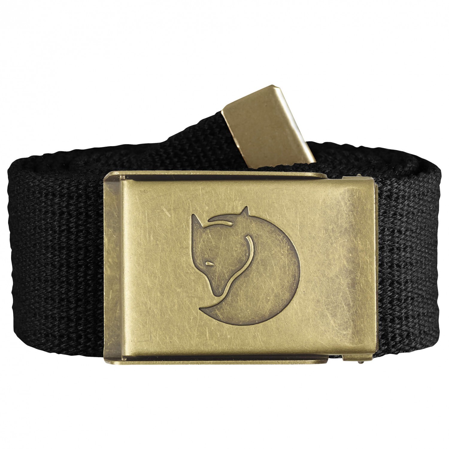 

Ремень Fjällräven Canvas Brass Belt 4 cm, черный