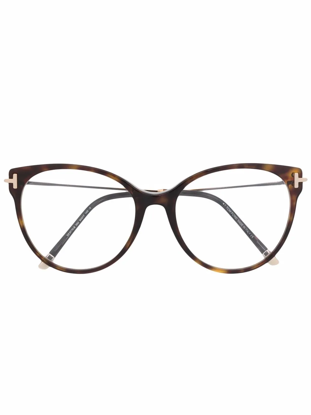 

Массивные очки черепаховой расцветки TOM FORD Eyewear, коричневый