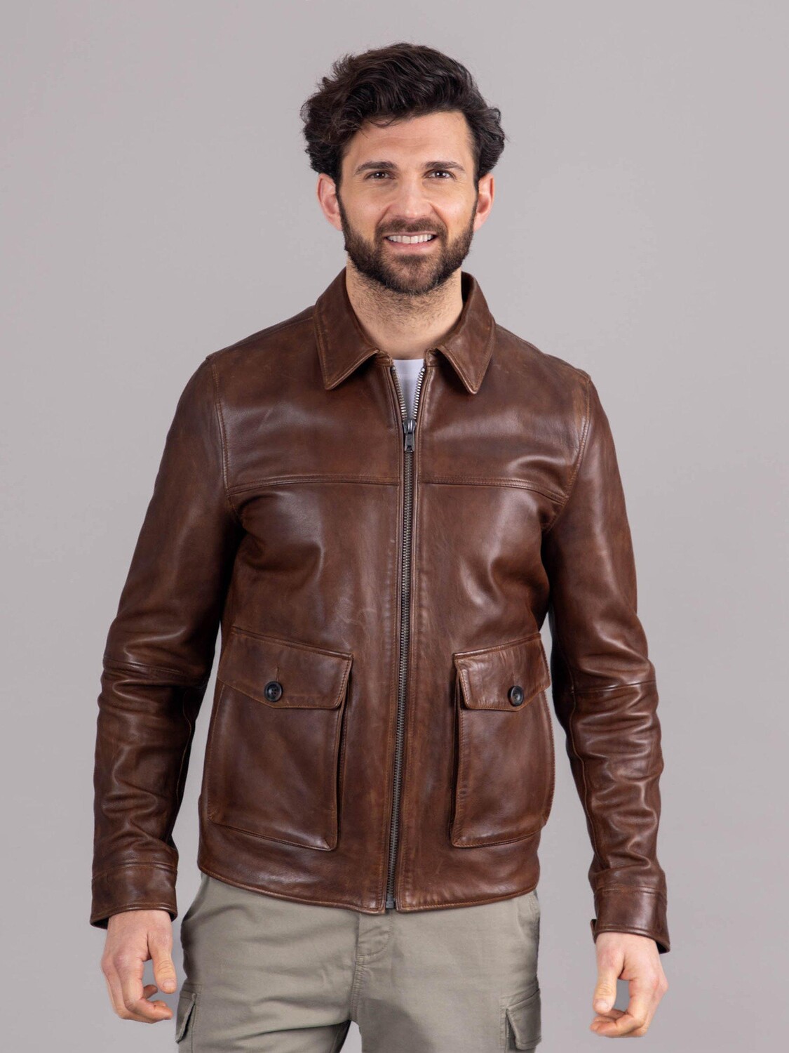 

Кожаная куртка Hesket Lakeland Leather, коричневый