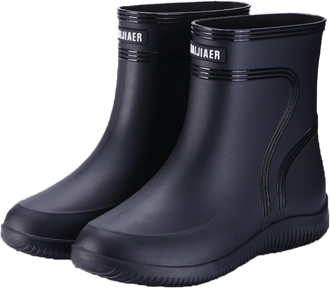 

Мужские сапоги Wellington AUXDIQ для улицы и сада, водонепроницаемые, ботинки-дождевики на щиколотку, черный