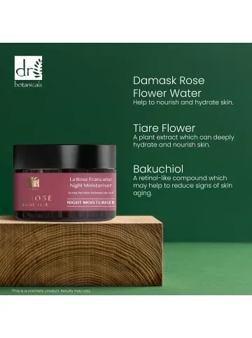 Крем для лица Dr Botanicals — Ночной Englische Rose, 50 мл — фото 2