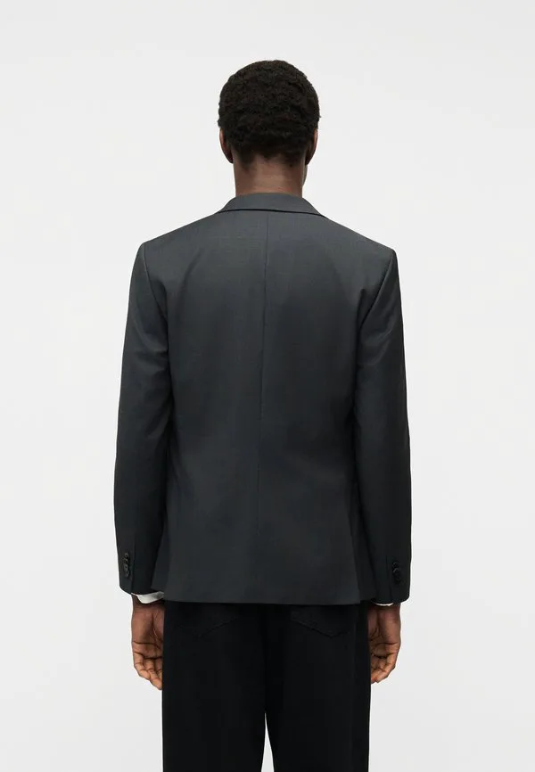 Приталенный блейзер в мелкий горошек Calvin Klein, Charcoal Heather — фото 3