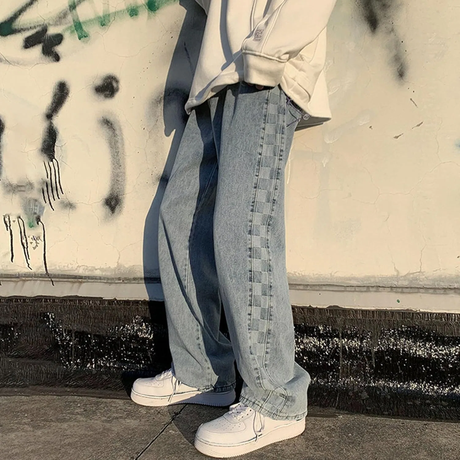 Джинсы свободные Y2K Light Blue — фото 4
