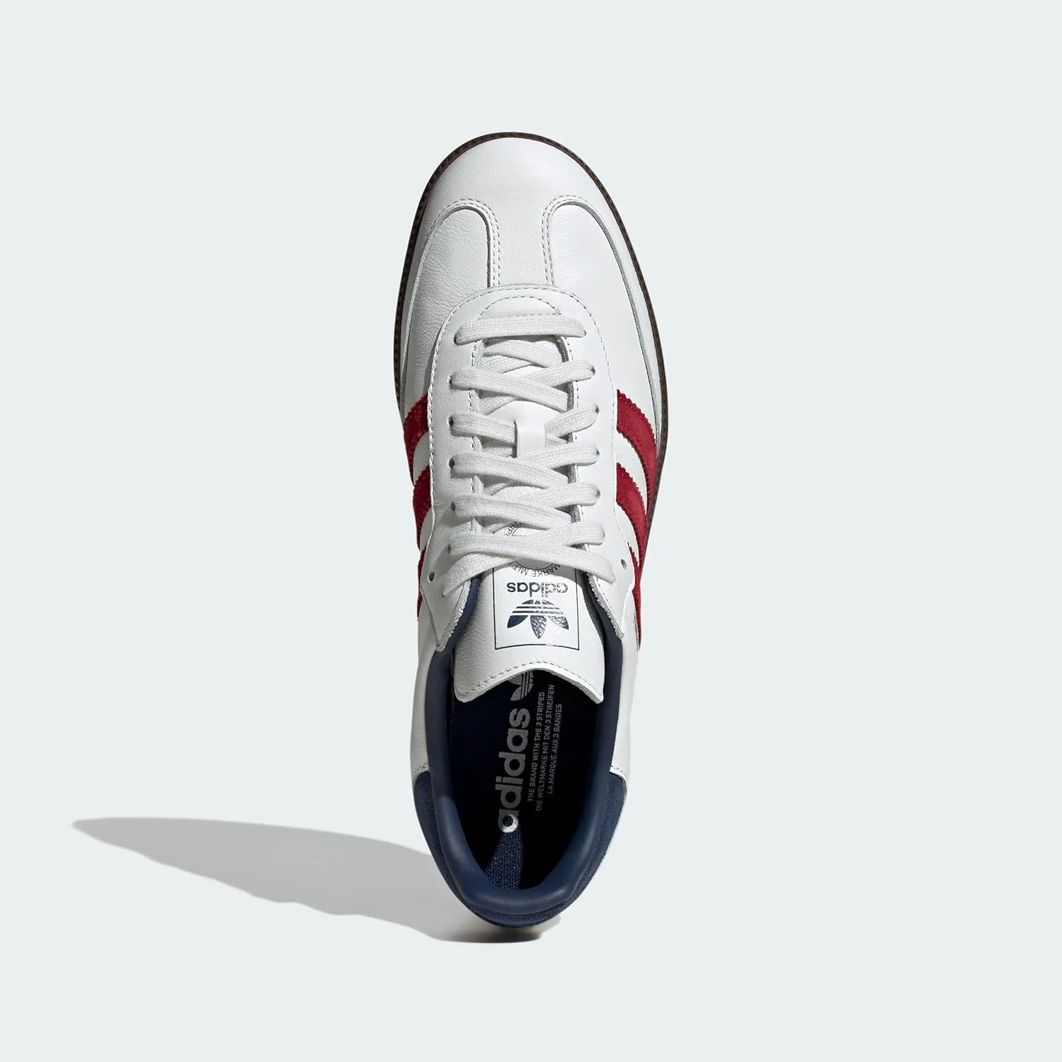 Мужские кроссовки Adidas Samba OG, белый/красный/индиго — фото 3