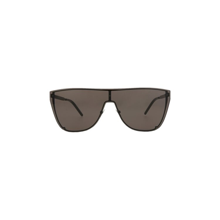 

Солнцезащитные очки Saint Laurent Shield Sunglasses, цвет Black Black Black