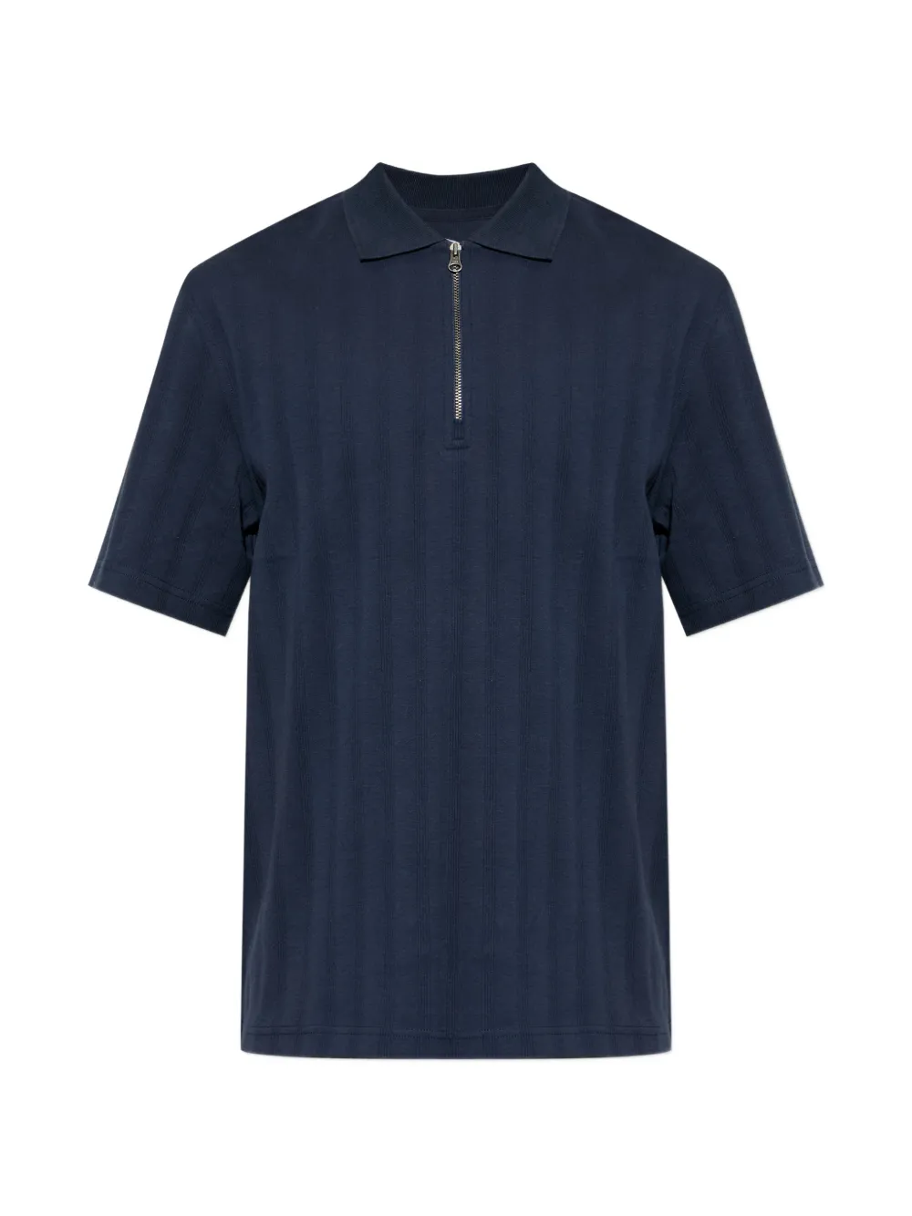 

Поло из хлопка на молнии Samsoe Samsoe, синий