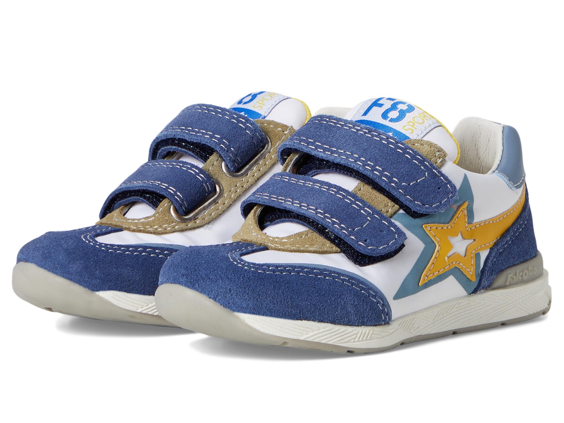 

Кроссовки Naturino Falcotto New Ferdi 3 VL, цвет Azure/White/Yellow