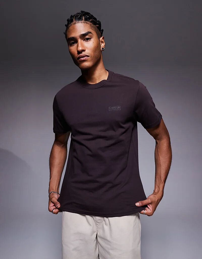 

Футболка с маленьким логотипом Barbour International цвета «Яванский красный»