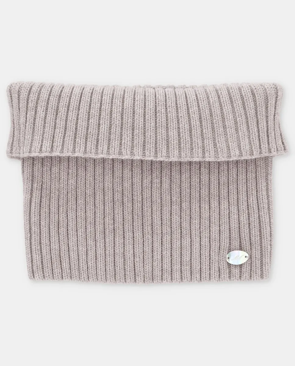 

Вязаная горловина цвета тауп Martín Aranda