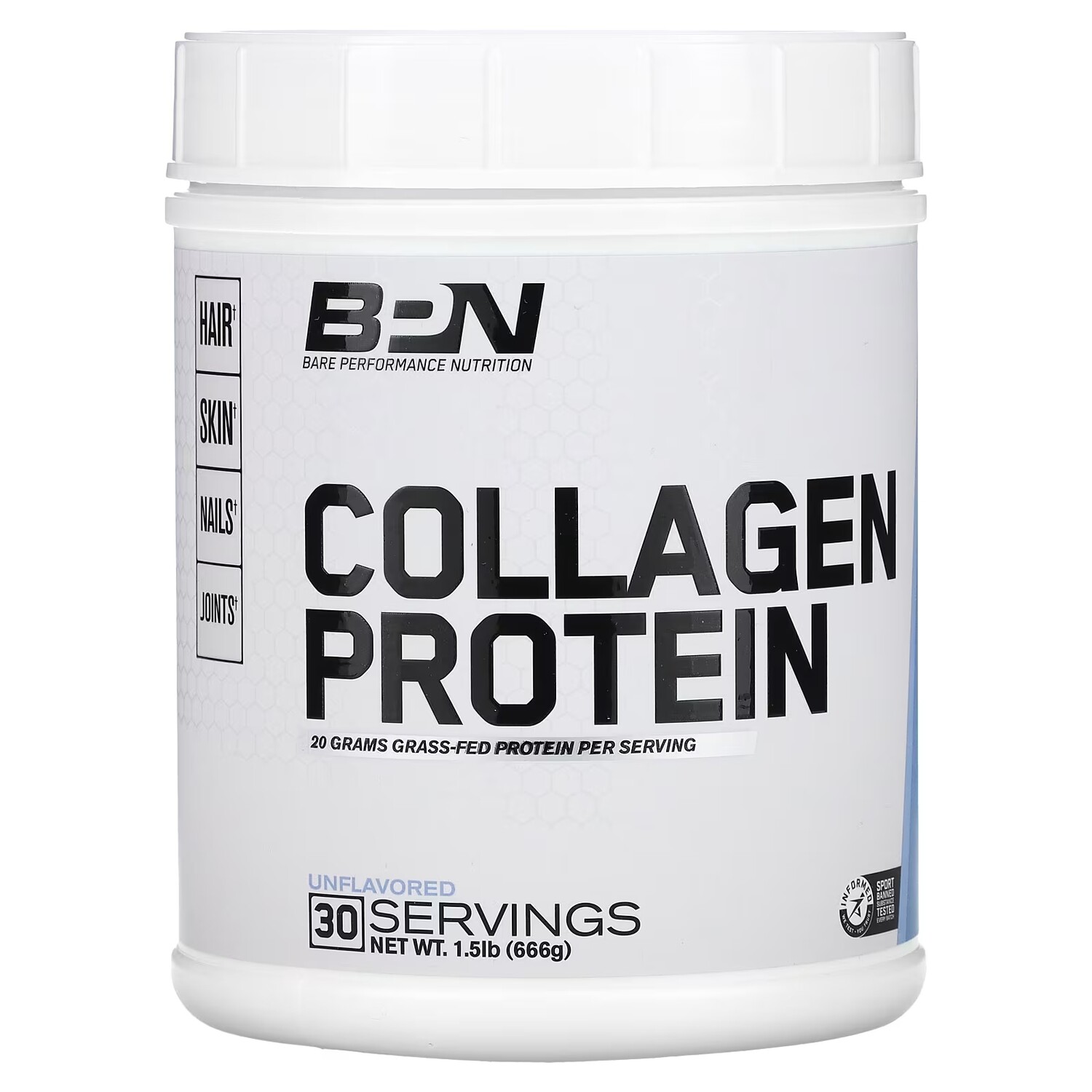

Коллагеновый белок Bare Performance Nutrition без вкуса, 666 г