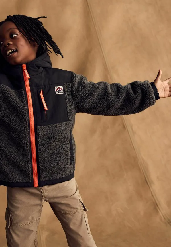 Куртка из флиса стандартного кроя с застежкой-молнией. Superdry & Co, Black — фото 3