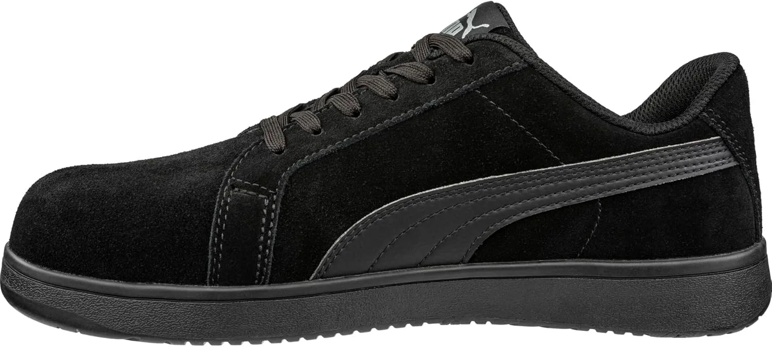 В продаже имеются мужские кроссовки PUMA Iconic Suede Low Oxford, черный — фото 4