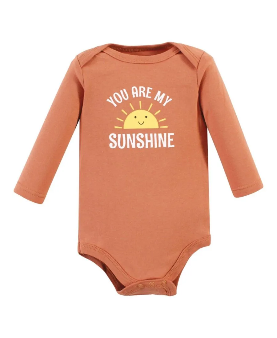 Комплект из 3 хлопковых боди с длинными рукавами Hudson Baby, Sunshine Rainbows 3-Pack — фото 3