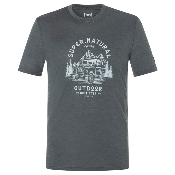 

Футболка Landi - рубашка из мериносовой шерсти Super.Natural, мультиколор