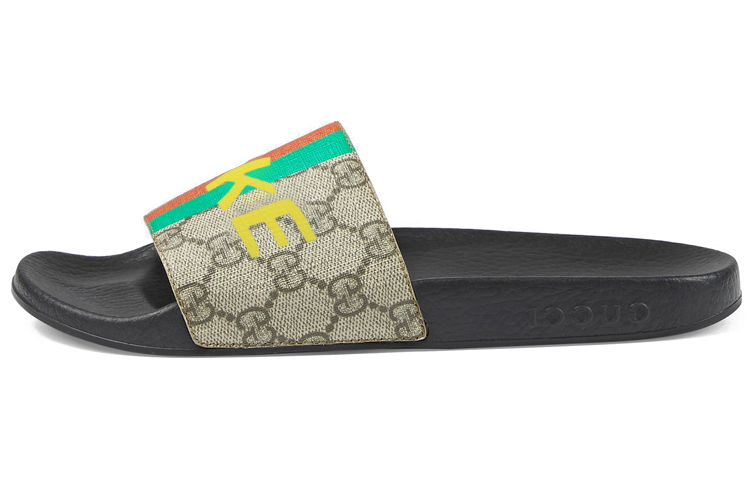 Сандалии женские с поддельным принтом GUCCI, Original Shoe Box Included