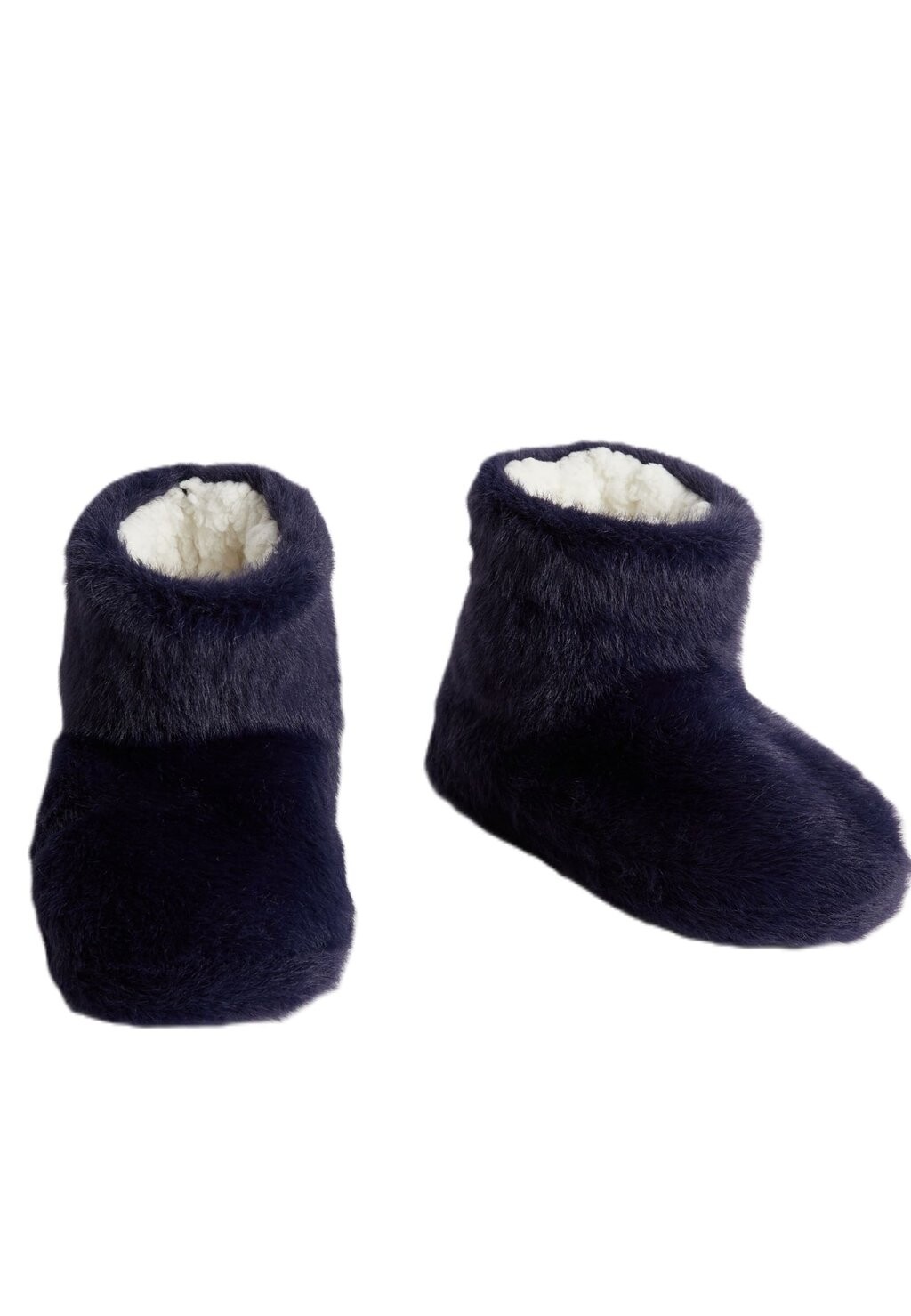 

Тапочки FAUX FUR SLIPPER BOOTS Marks & Spencer, темно-синий