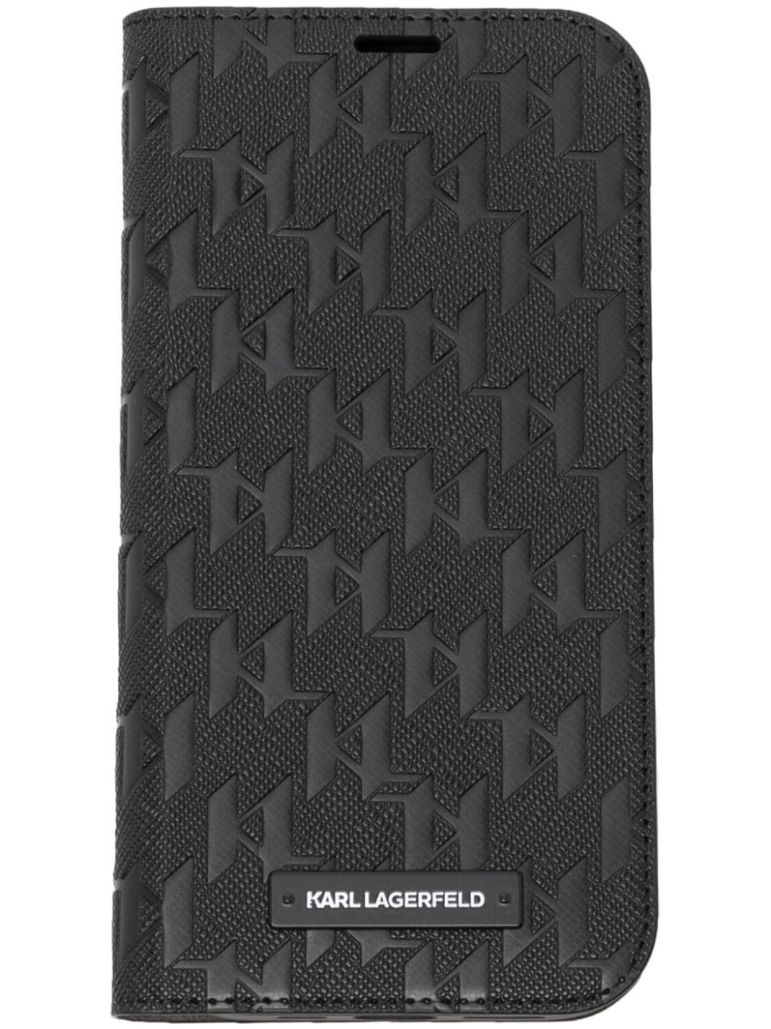 

Karl Lagerfeld чехол для iPhone 14 Pro с тисненой монограммой, черный