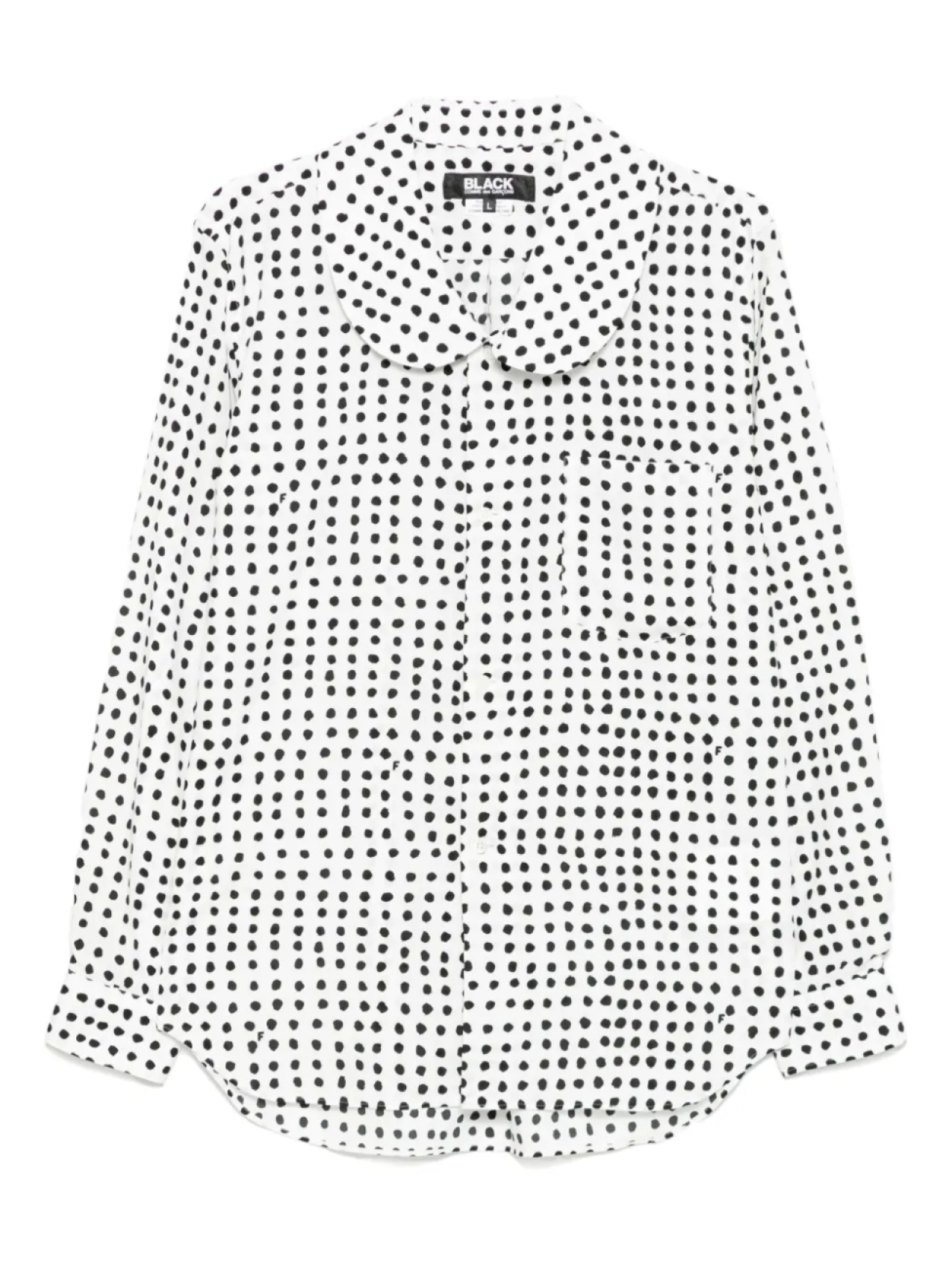 

Рубашка Filip Pagowski в горошек Black Comme Des Garçons, белый