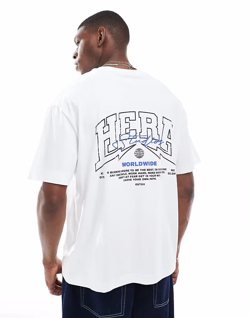 

Мужская футболка Hera Worldwide белого цвета