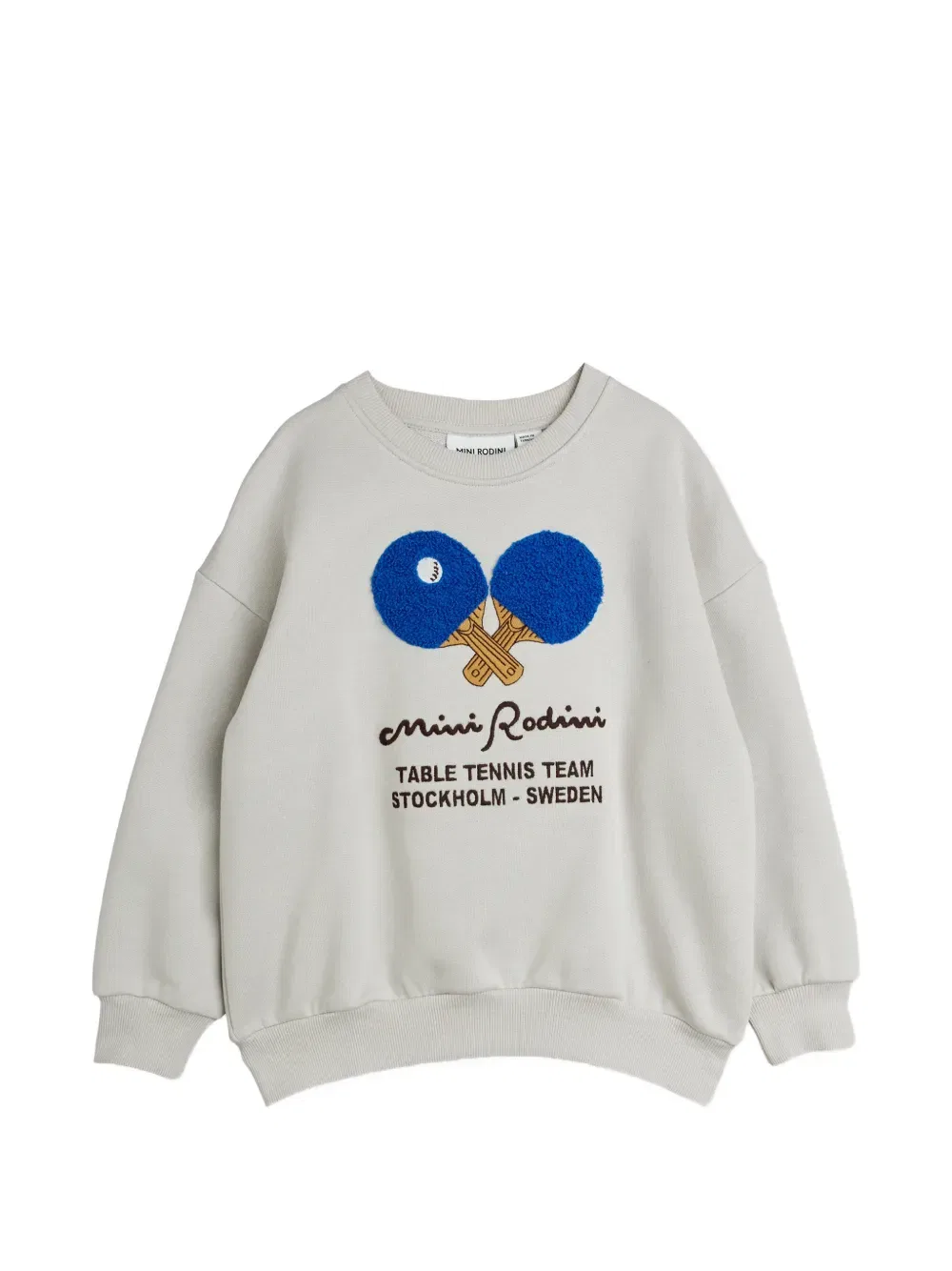 Толстовка с вышитым логотипом Mini Rodini, серый