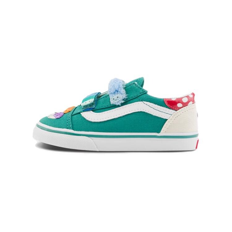 

Детские кроссовки для скейтбординга Old Skool TD Low-top Green Vans, цвет Ocean Green