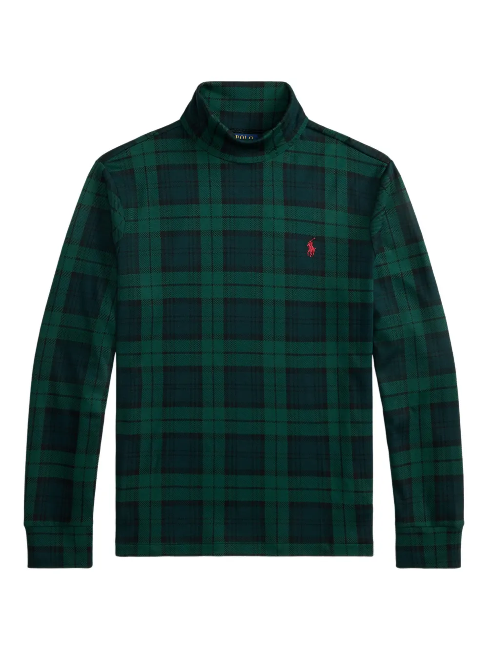 

Клетчатая толстовка с высоким воротником POLO RALPH LAUREN, зеленый