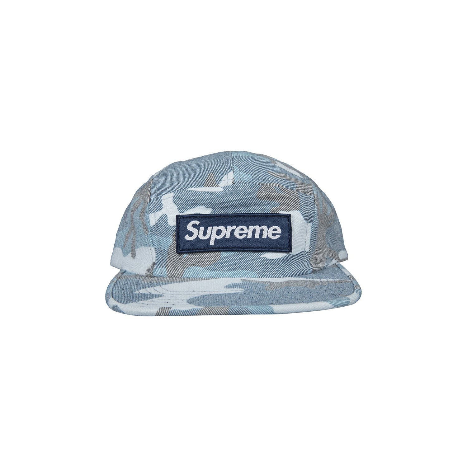 

Кепка Supreme с камуфляжным принтом, синяя