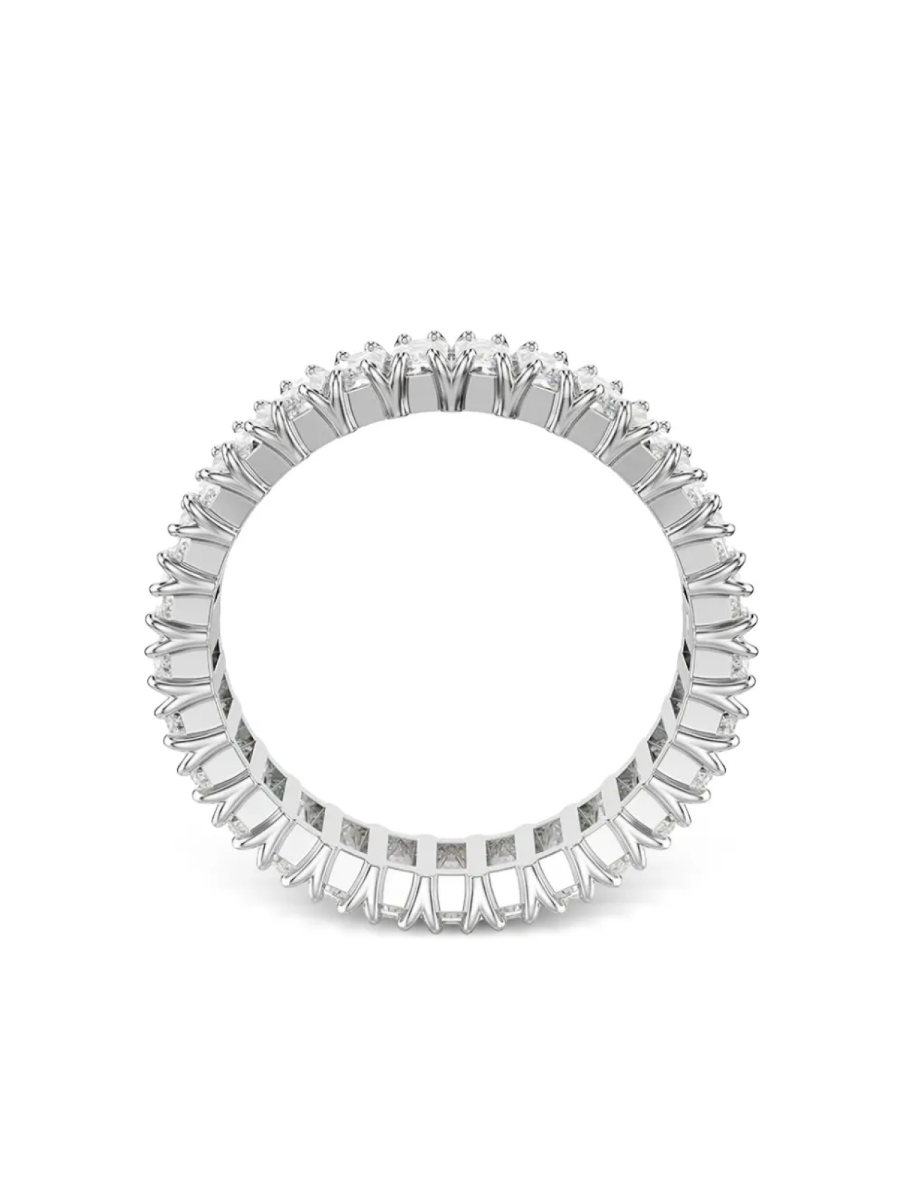 

Кольцо Swarovski Matrix багетной огранки, серебряный