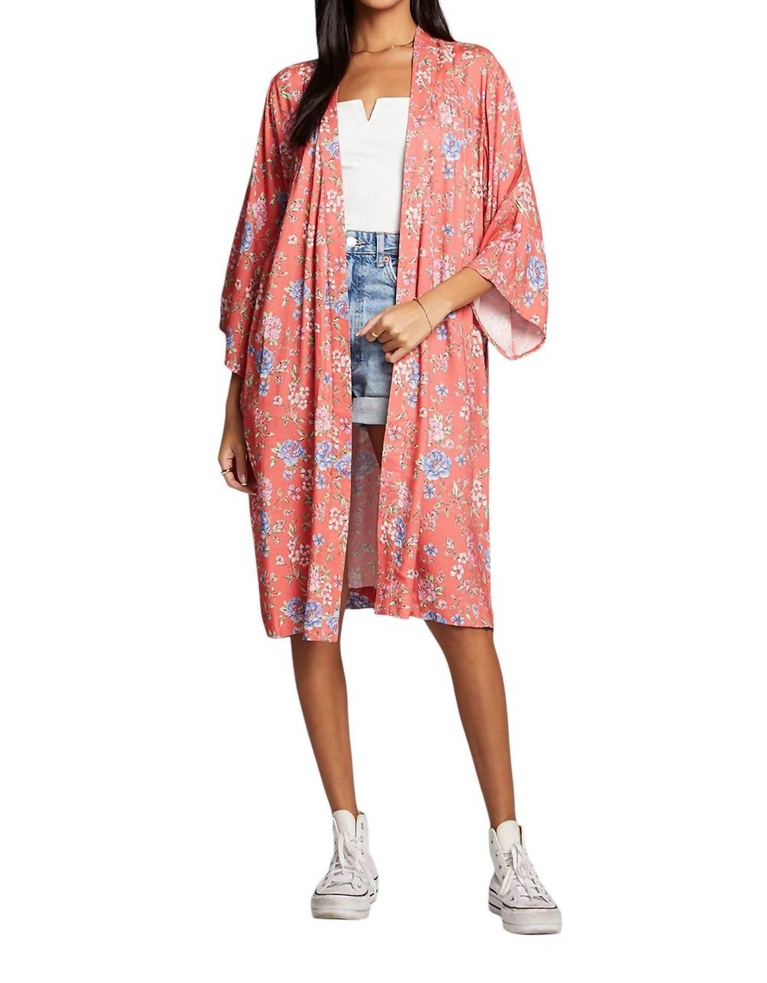 

Кимоно Polly в маковом цвете Saltwater Luxe, Poppy