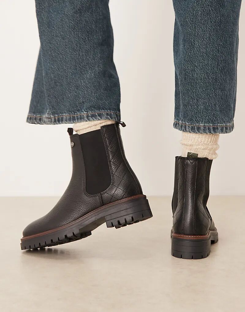 Ботинки челси Barbour Evie черного цвета — фото 3
