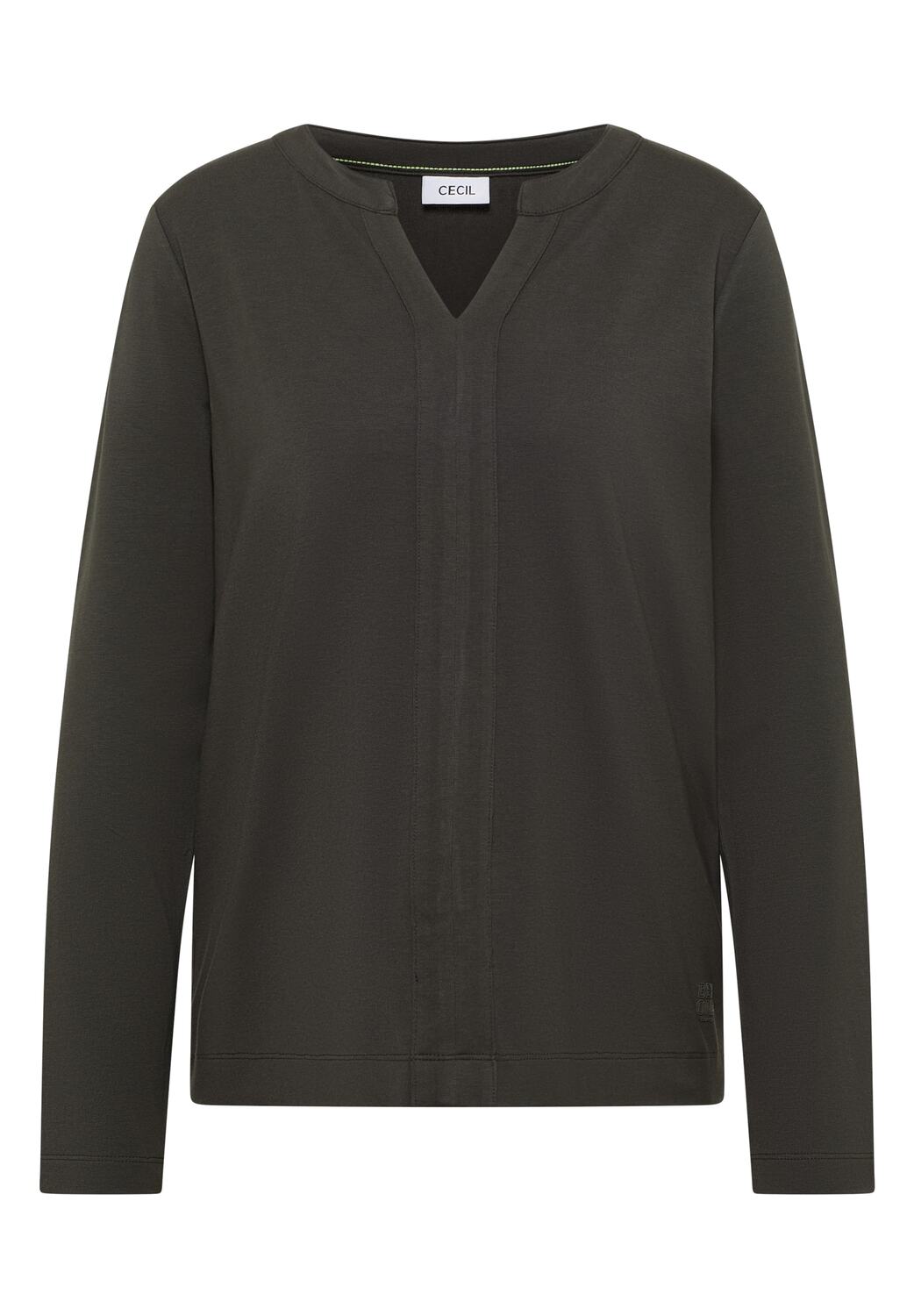 

CECIL Лонгслив в темно-сером цвете