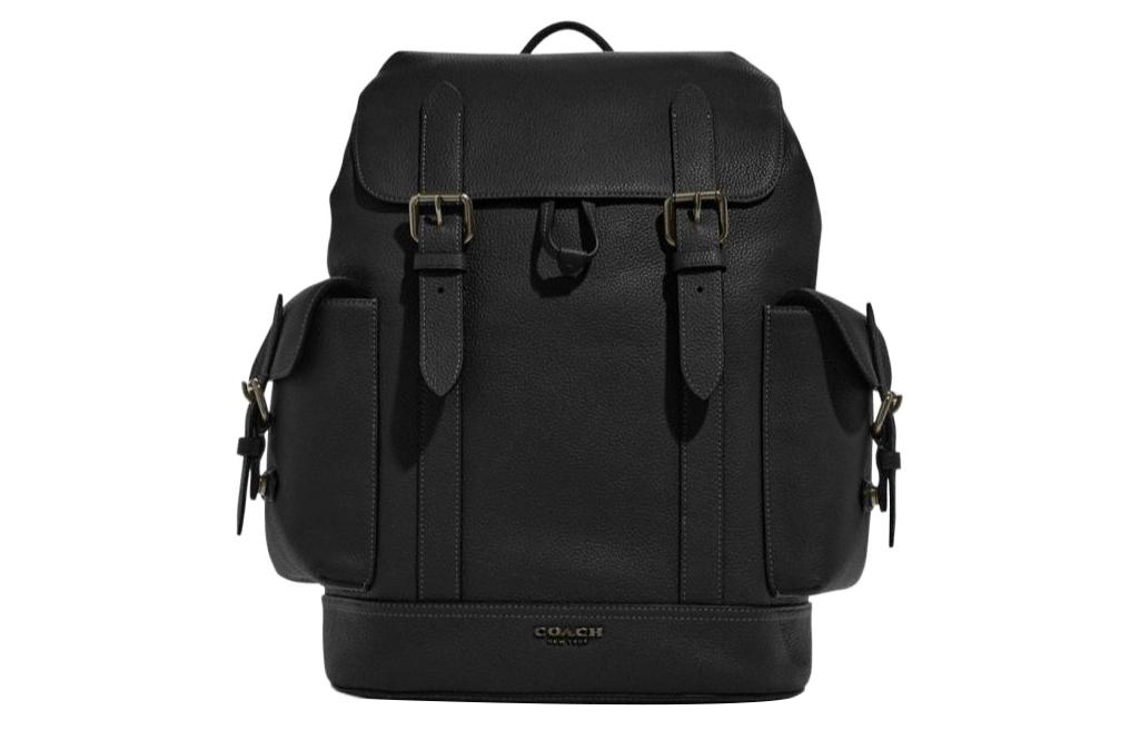 

Хадсон Натуральная Кожаная Рюкзак Тубэ Мужской Черный COACH