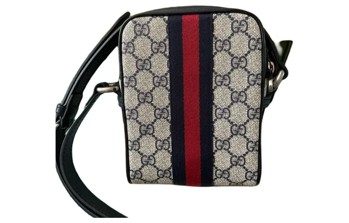 Сумка через плечо GUCCI Ophidia из канваса с кожаными деталями — фото 3